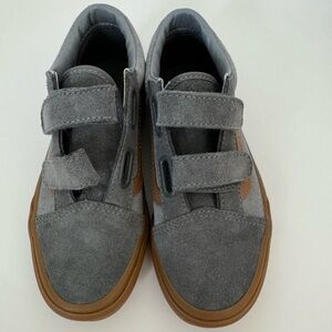 Kids Vans - gray suede and tan size 2.5